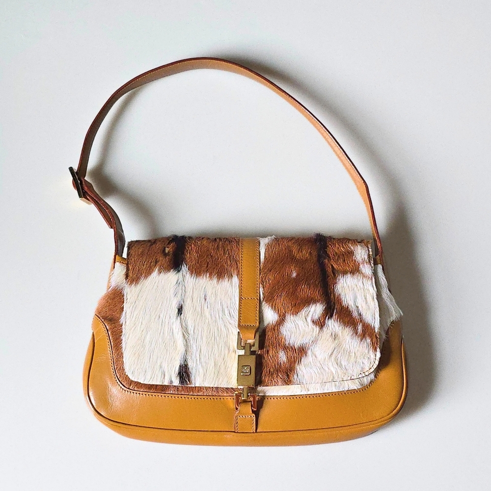 Gucci Jackie Cow Print Small Flap - Picture 16 of 16